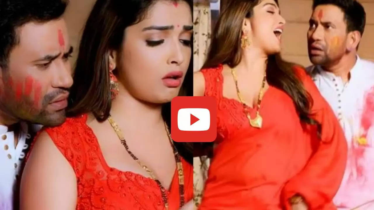  Bhojpuri Hit Song: रंग लेकर आम्रपाली के बदन पर मलने लगे निरहुआ, वीडियो देख मदहोश हुए फैंस​​​​​​​