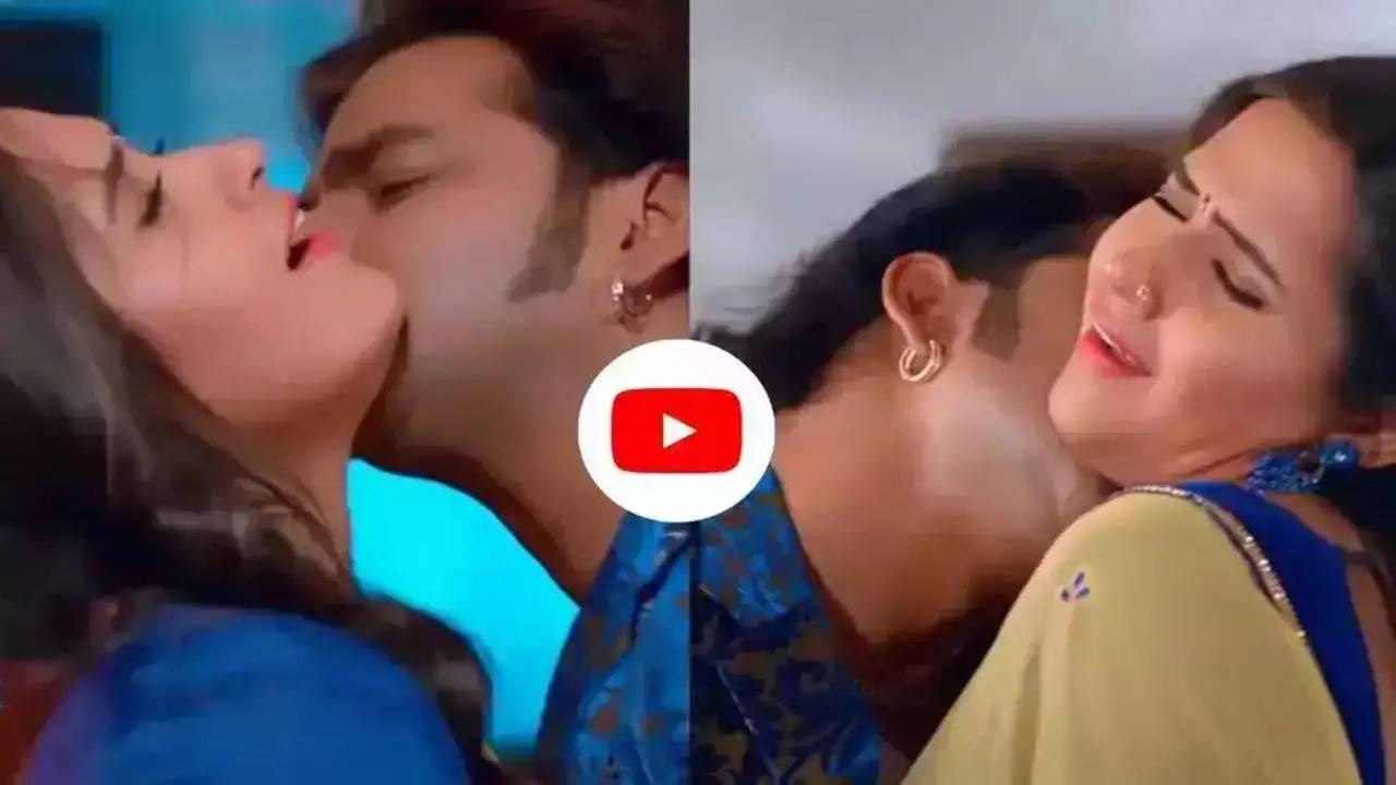 Bhojpuri Song: काजल राघवानी ने पवन सिंह को किया इतना जबरदस्त Kiss मचा बवाल, देखें वीडियो
