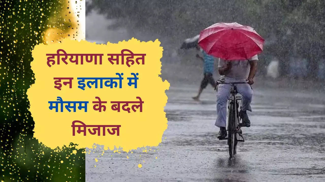 Haryana Weather Alert : हरियाणा में फिर बदलेंगे मौसम के मिजाज, इन जिलों में बारिश के आसार, जानिए अपने शहर के मोसम का हाल 