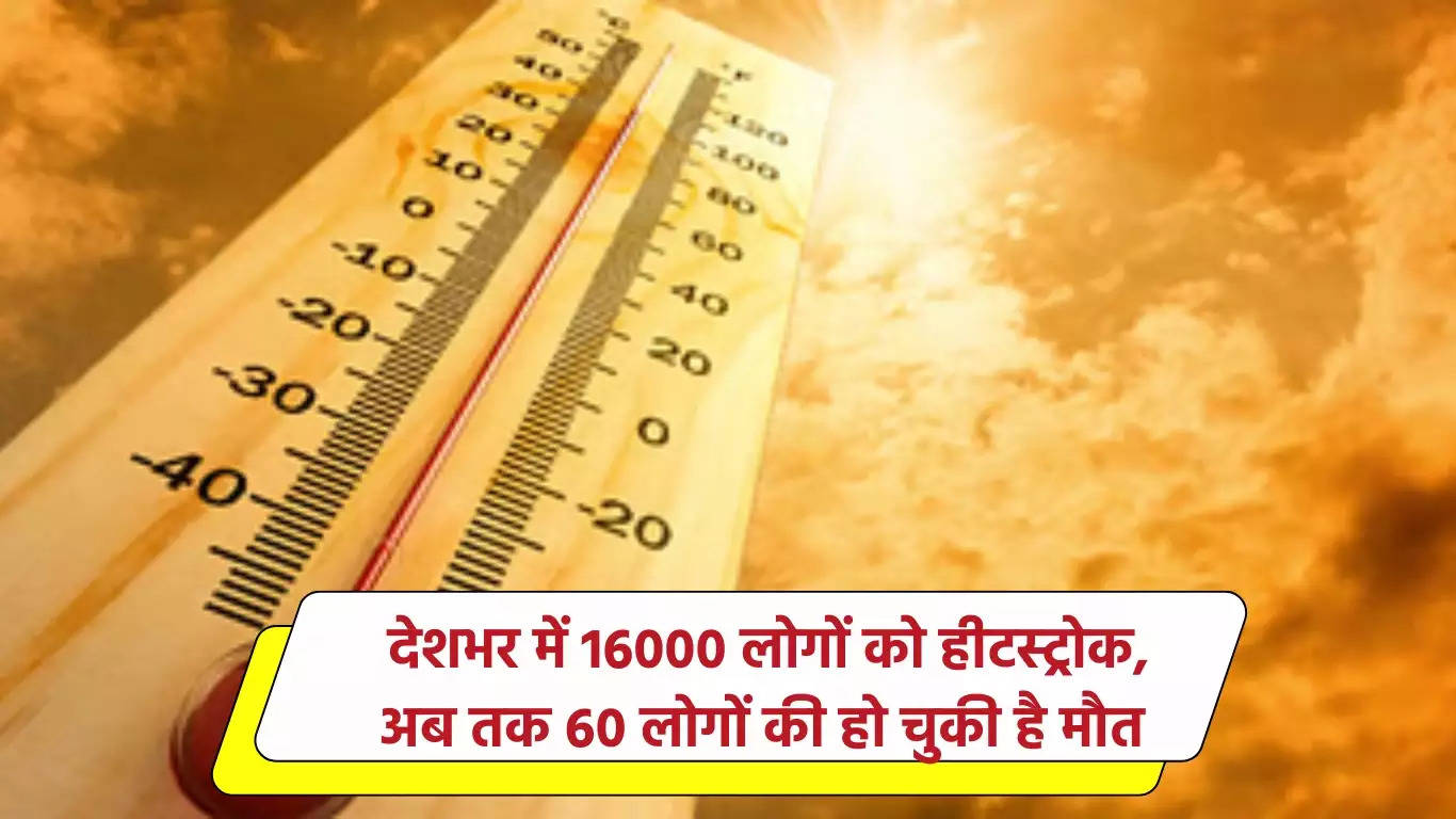 Heatstroke: देशभर में 16000 लोगों को हीटस्ट्रोक, अब तक 60 लोगों की हो चुकी है मौत 