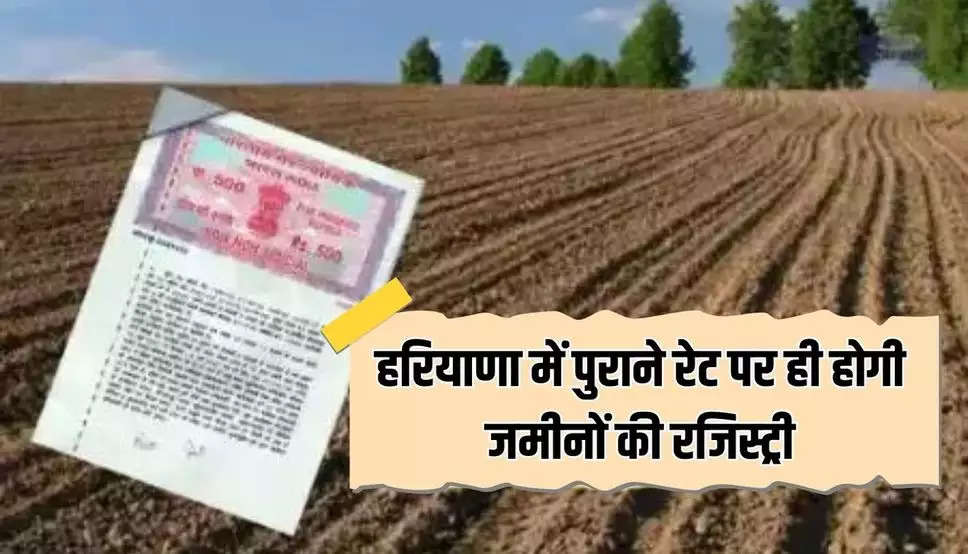 हरियाणा में पुराने रेट पर ही होगी जमीनों रजिस्ट्री: इन जिलों से आया था 20% बढ़ोतरी का प्रस्ताव, CM सैनी ने ठुकराया