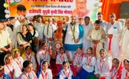 Daughter Rajeshwari creates history at the National Grappling Wrestling Championship 2026; grand civic reception held in Mochiwali village.