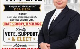 Elections for several posts, including the president of the Bar Association in Sirsa