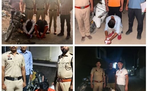 Six youths apprehended with 34 grams 286 milligrams of heroin worth lakhs of rupees.