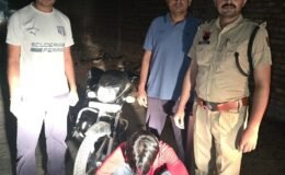 Motorcyclist apprehended in Sirsa with 14 grams and 160 milligrams of heroin.