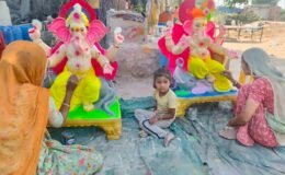 Sirsa News: गणेश चतुर्थी से पहले गणपति प्रतिमाओं को अंतिम रूप देने में जुटे कारीगर