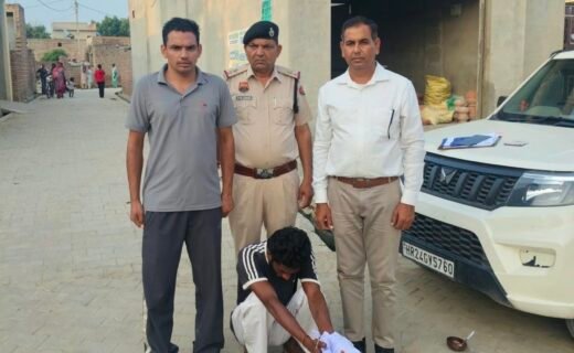 Youth apprehended in Sirsa with 7 grams 980 milligrams of heroin.